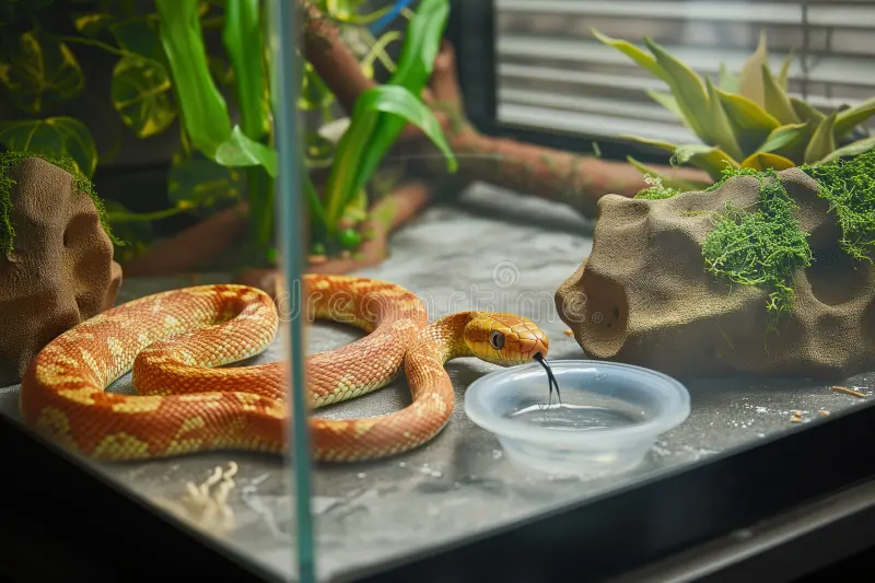 Glass snake Enclosure- Dreamstime
